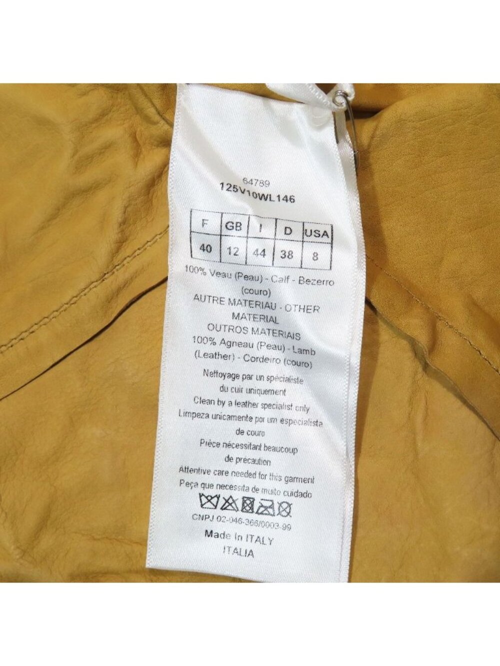 Dior Suede Cowhide Cow Leather Jacket Floral Patch 40 Beige - Picture 7 of 8